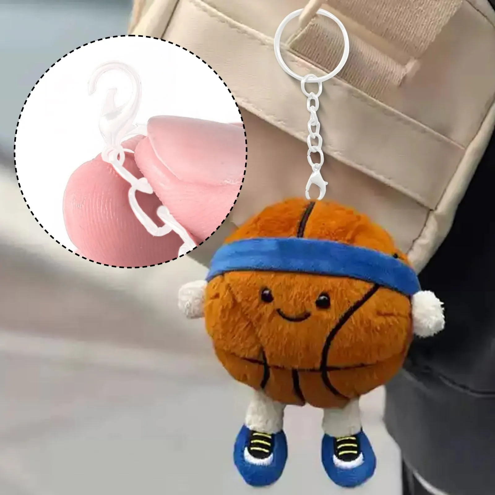 CINGHIA 100 Pezzi Keychain,Catena Portachiavi 25mm,Portachiavi Anelli per Gioielli Fai Da Te - immagine 5