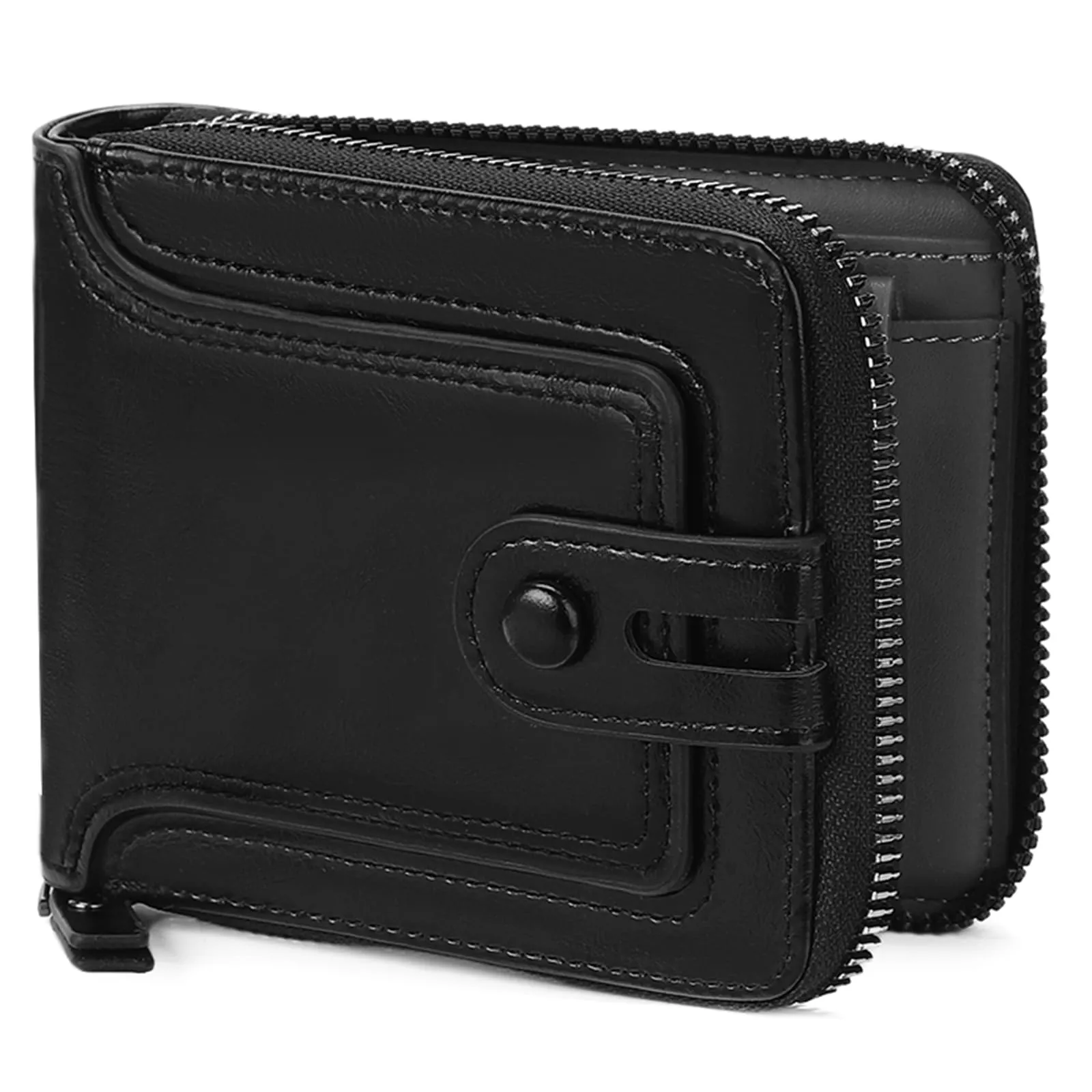 SENDEFN Portafoglio Uomo, Porta Carte con Tasca per Moneta - immagine 1