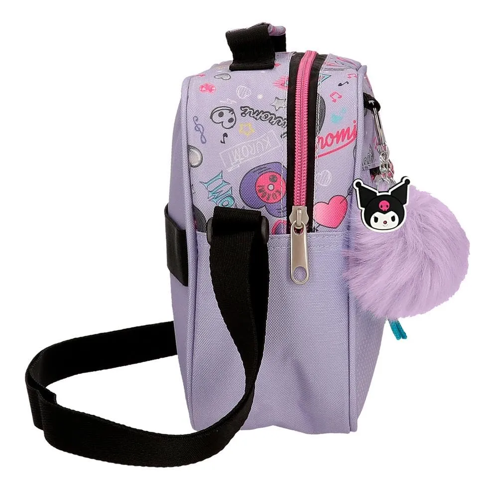 Sanrio Kuromi Retropop Borsa Adattabile con Tracolla Viola 23x20x9 cm Poliestere - immagine 2