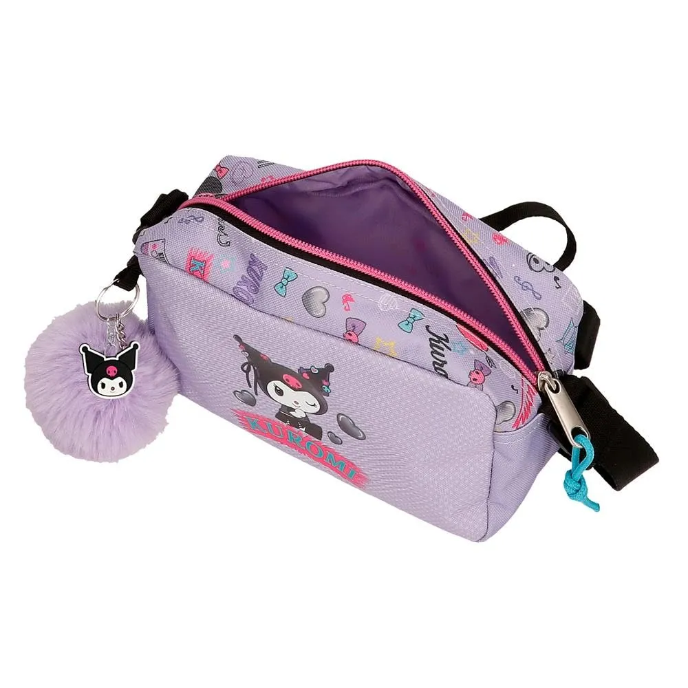 Sanrio Kuromi Retropop Borsa a Tracolla Viola 19.5x11.5x7.5 cm Poliestere - immagine 4