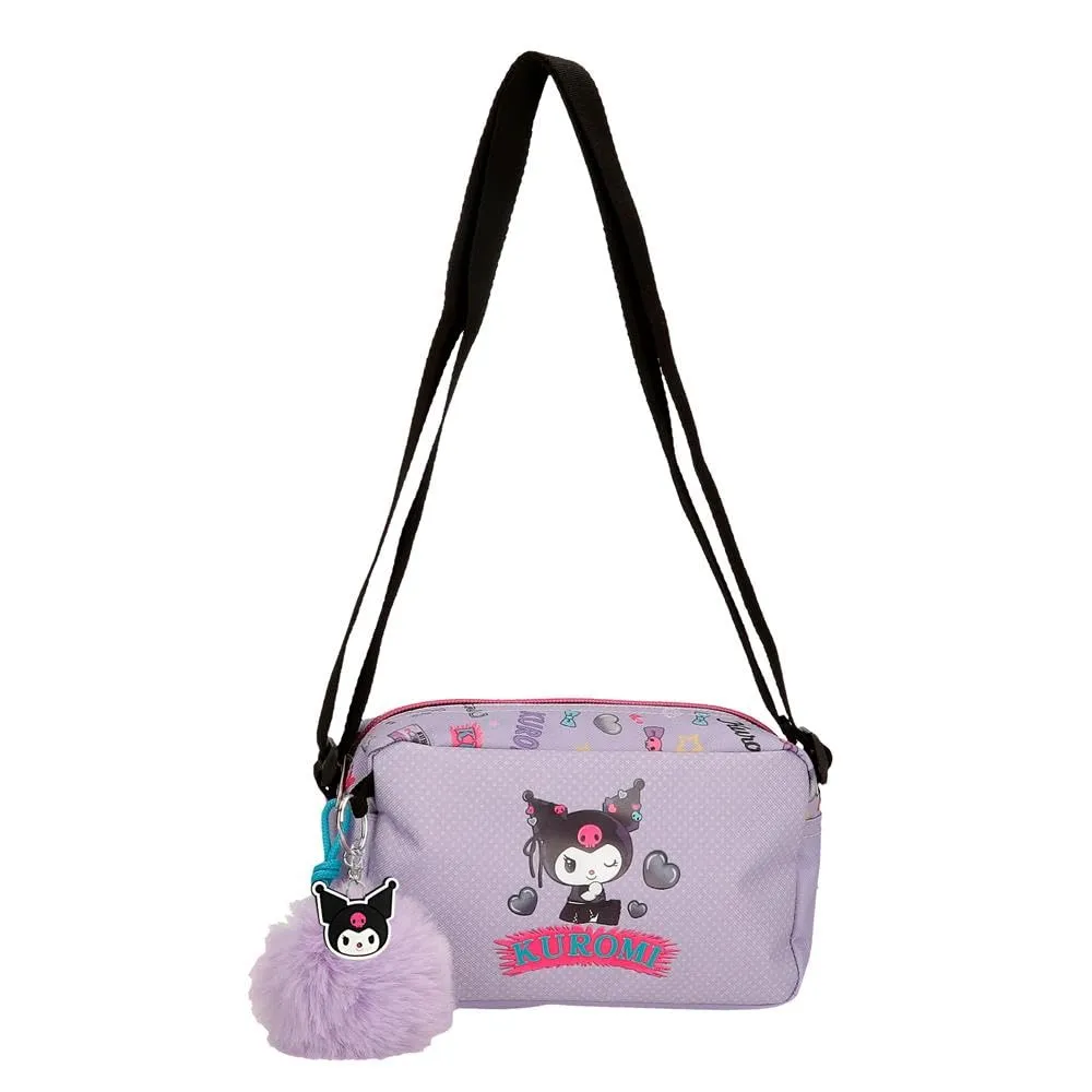 Sanrio Kuromi Retropop Borsa a Tracolla Viola 19.5x11.5x7.5 cm Poliestere - immagine 6