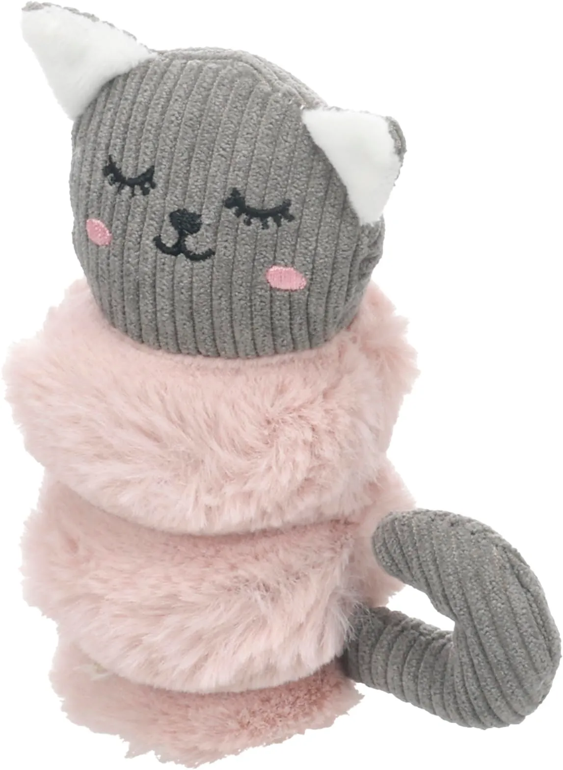 Flamingo Giochi per cani - Gatto Ribola rosa - Morbido peluche con velluto a coste - Con squeaker - 11,5 x 6 x 15 cm - immagine 2