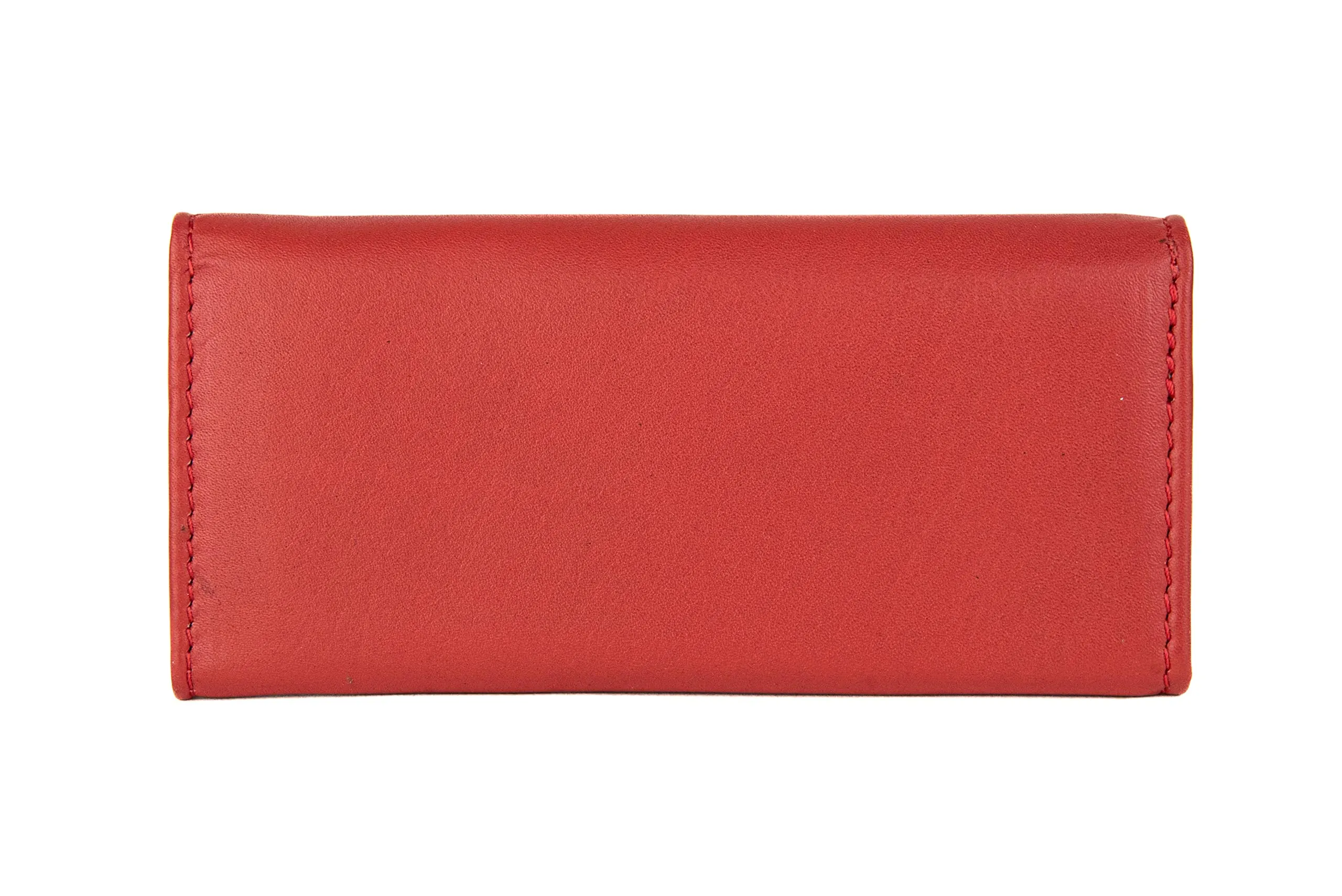 Luigi Benetton Portachiavi Vera Pelle Uomo Donna Chiavi Lunghe 8 Ganci Dimensione 13x6x2 Art. 3004/3104 (ROSSO 3004) - immagine 2