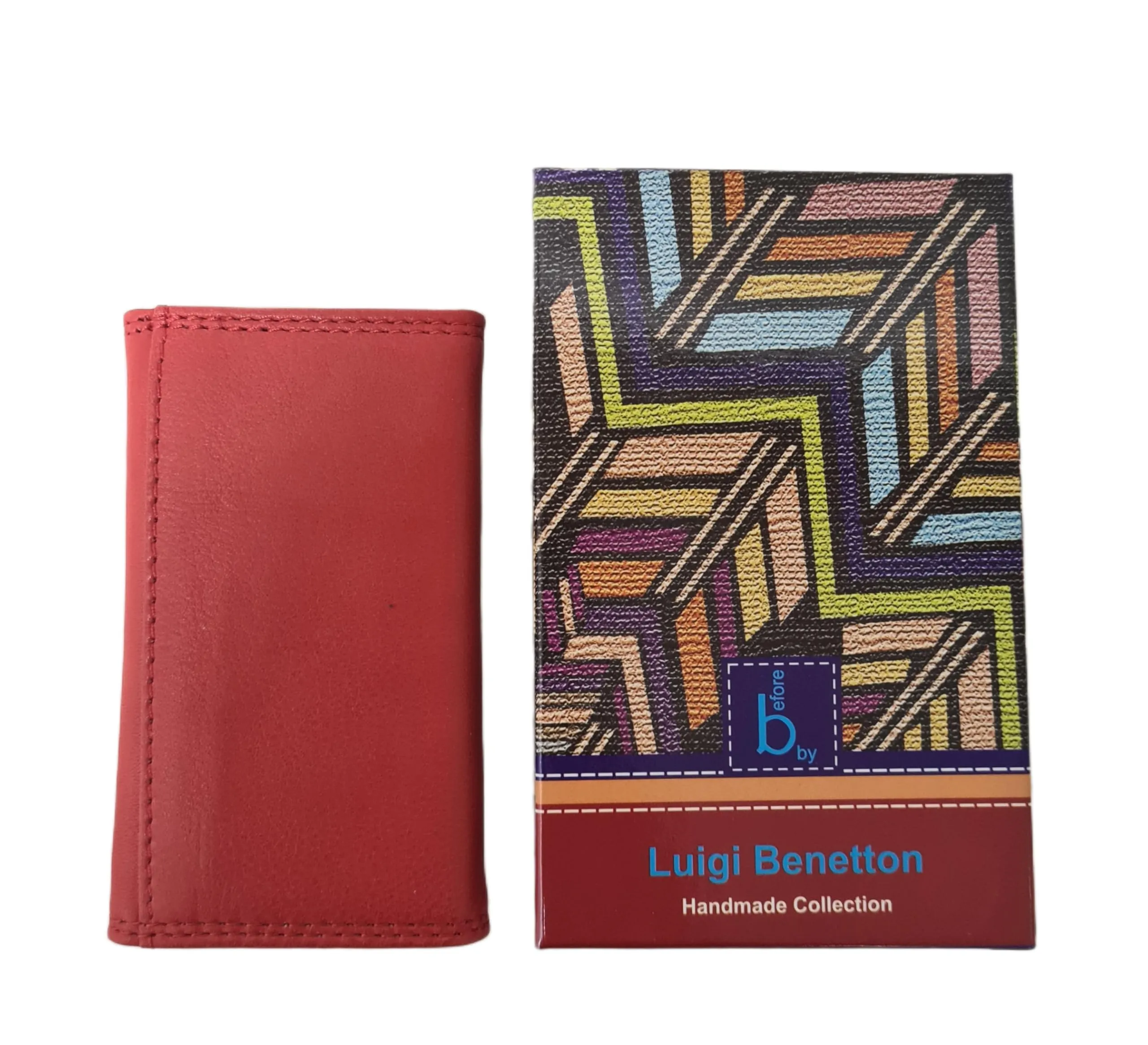 Luigi Benetton Portachiavi Vera Pelle Uomo Donna Chiavi Lunghe 8 Ganci Dimensione 13x6x2 Art. 3004/3104 (ROSSO 3104) - immagine 8