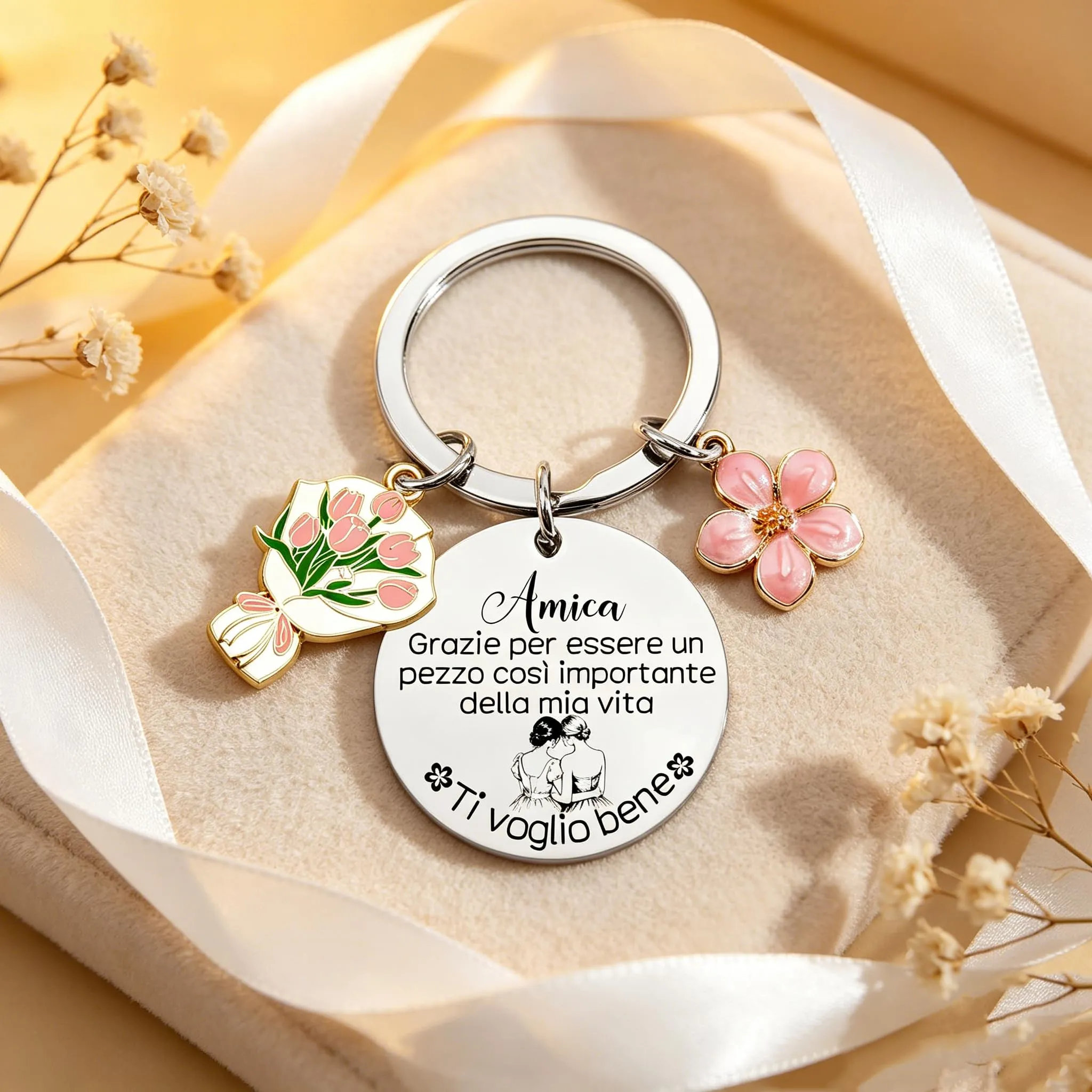 Portachiavi Regalo Amica Speciale,Regalo Migliore Amica,Natale Regalo Portachiavi Amicizia,Idee Regalo Amici,Regalo Sorella Amici Collega Donna Colleghe Natale Regalo,Regali Da Fare Alla Sorella (1) - immagine 2