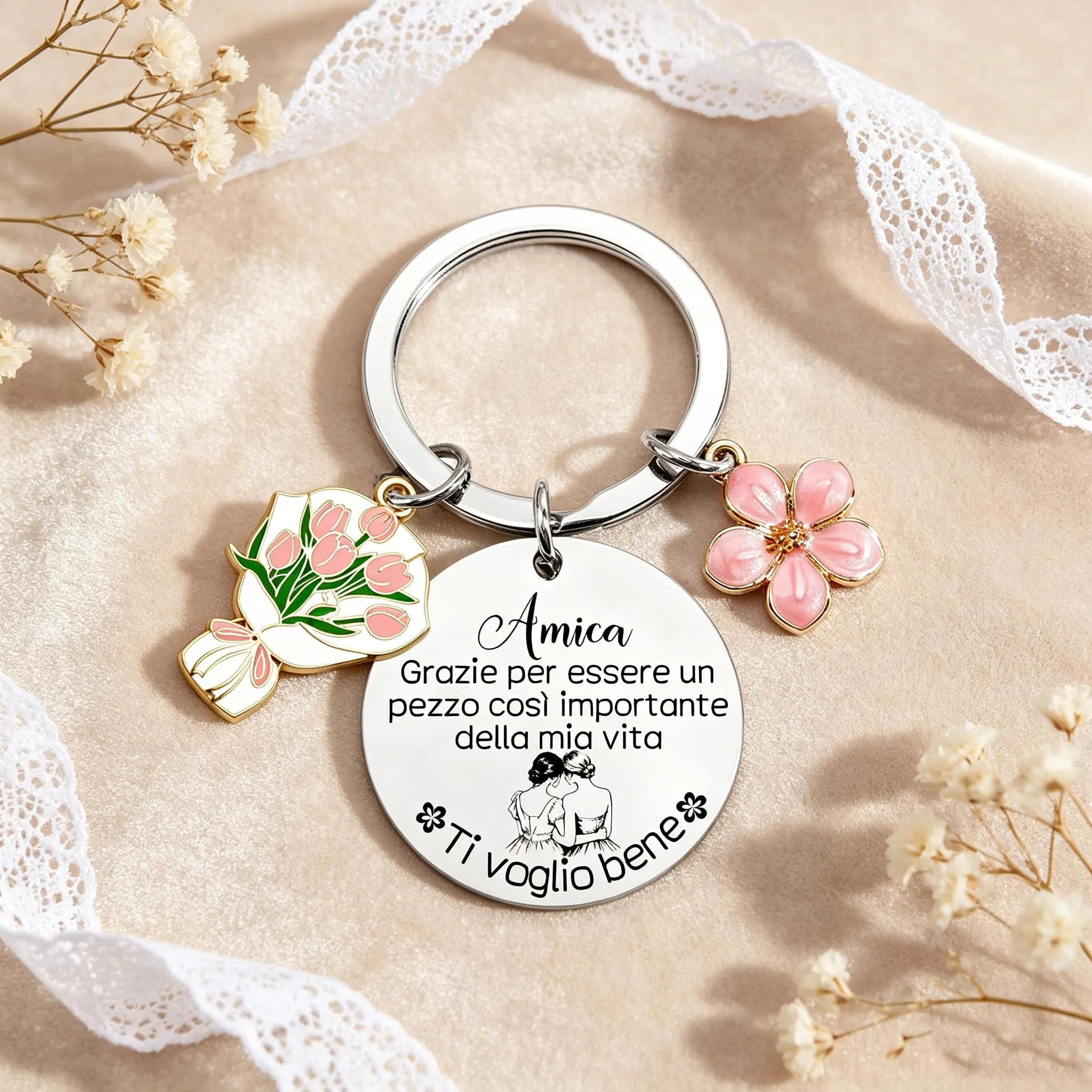 Portachiavi Regalo Amica Speciale,Regalo Migliore Amica,Natale Regalo Portachiavi Amicizia,Idee Regalo Amici,Regalo Sorella Amici Collega Donna Colleghe Natale Regalo,Regali Da Fare Alla Sorella (1) - immagine 4