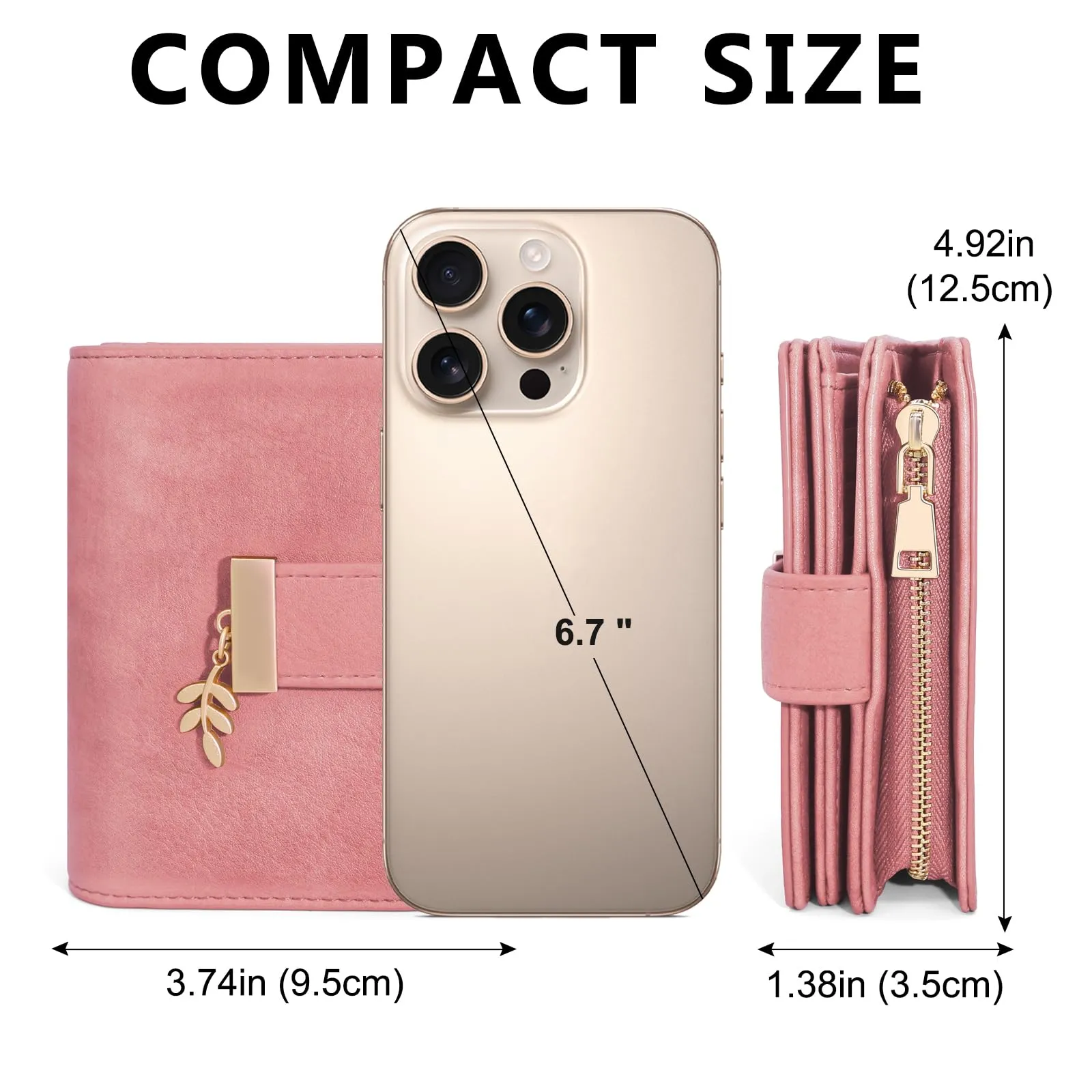 REETEE Portafoglio Donna Piccolo e Compatto Pelle PU con Protezione RFID - immagine 5