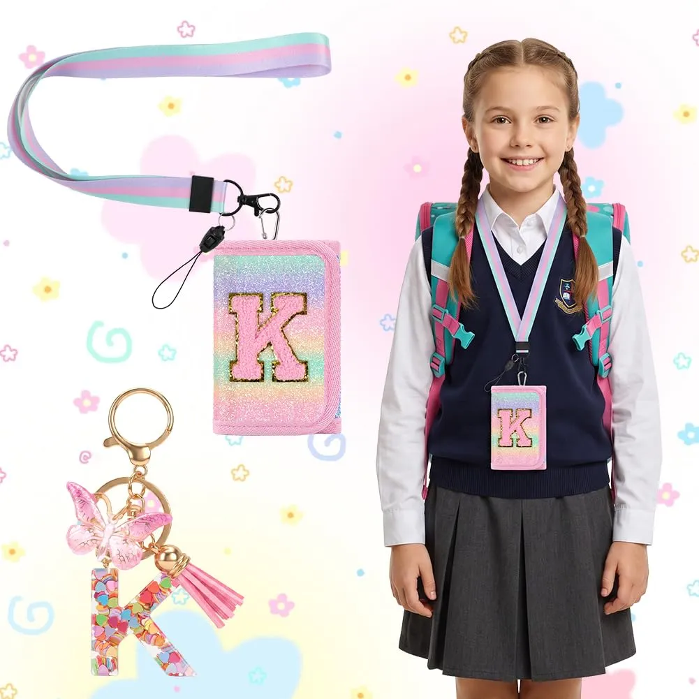 OSDUE Portafoglio Bambini, Portamonete Tre Ante, con Cinghie, Portachiavi K - immagine 6