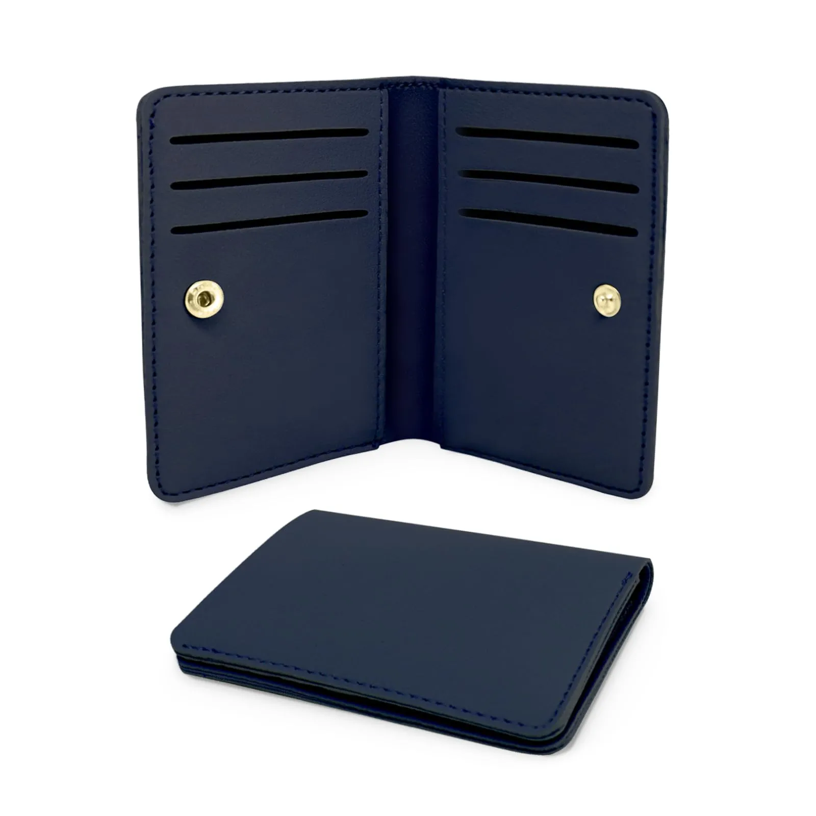 AfitLulu Piccolo Portafoglio Donna Ultra Sottile Portacarte (Blu Profondo) - immagine 1