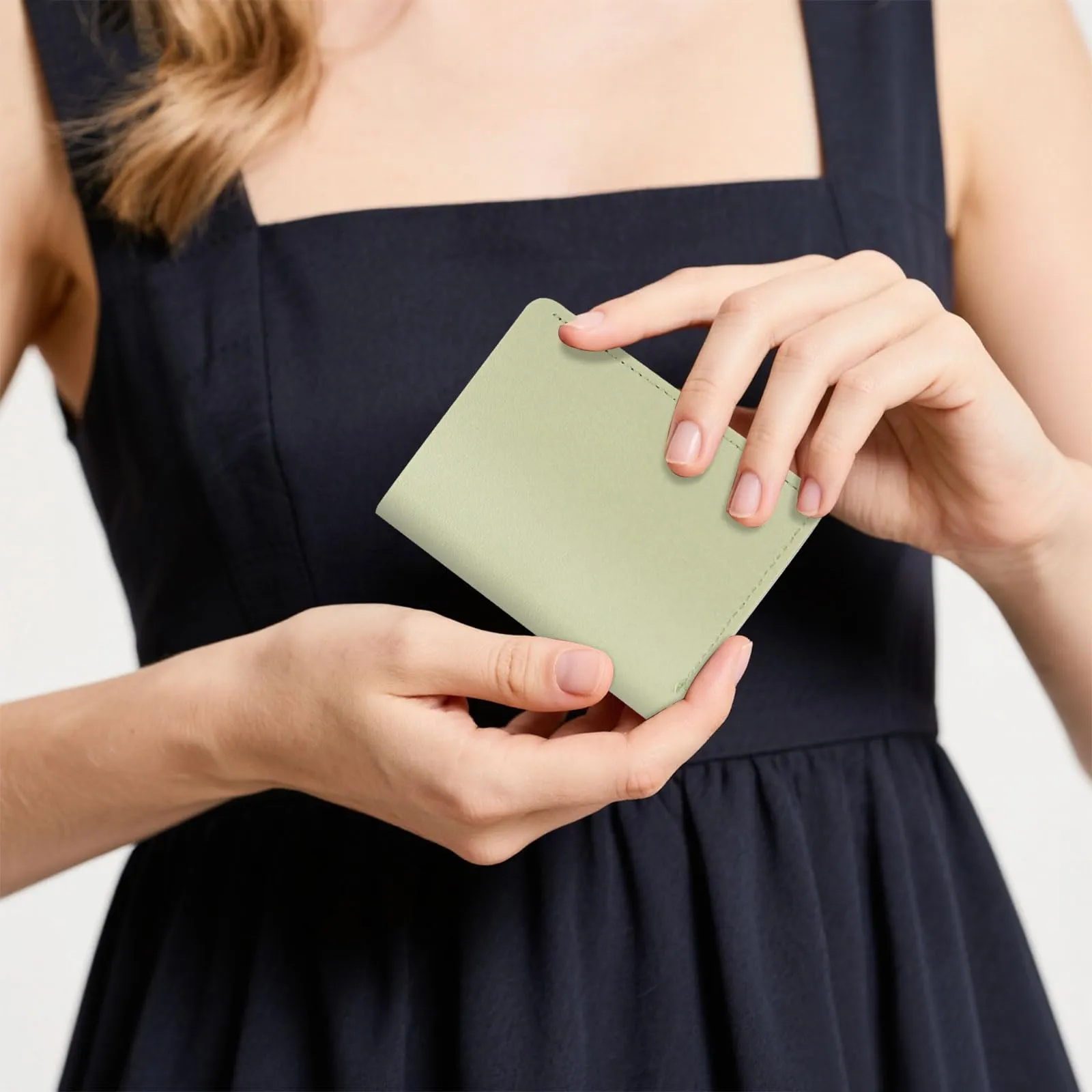 AfitLulu Piccolo Portafoglio Donna Ultra Sottile Portacarte (Blu Profondo) - immagine 6