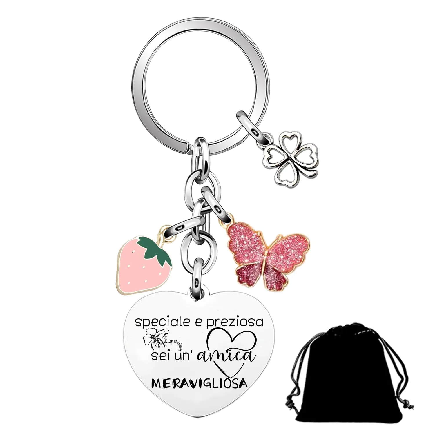 Portachiavi Regalo Amica Speciale,Regalo Migliore Amica,Natale Regalo Portachiavi Amicizia,Idee Regalo Amici,Regalo Sorella Amici Collega Donna Colleghe Natale Regalo,Regali Da Fare Alla Sorella (8) - immagine 1