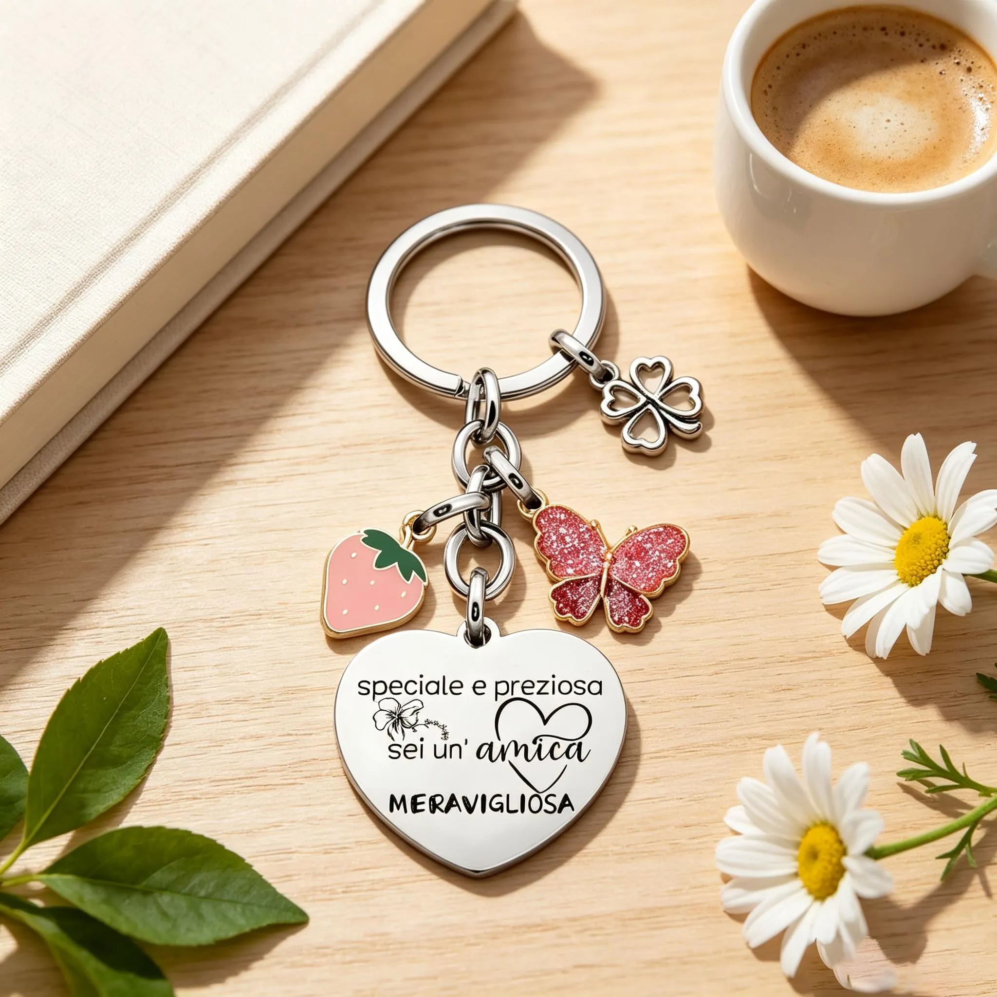 Portachiavi Regalo Amica Speciale,Regalo Migliore Amica,Natale Regalo Portachiavi Amicizia,Idee Regalo Amici,Regalo Sorella Amici Collega Donna Colleghe Natale Regalo,Regali Da Fare Alla Sorella (8) - immagine 2