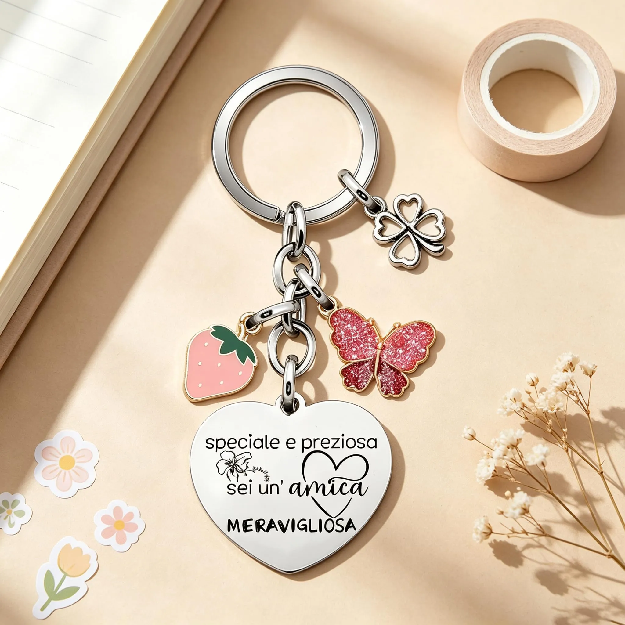 Portachiavi Regalo Amica Speciale,Regalo Migliore Amica,Natale Regalo Portachiavi Amicizia,Idee Regalo Amici,Regalo Sorella Amici Collega Donna Colleghe Natale Regalo,Regali Da Fare Alla Sorella (8) - immagine 5