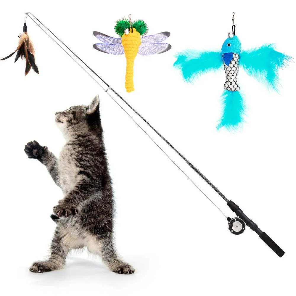 Pawaboo Giocattolo interattivo per gatti, retrattil - immagine 1
