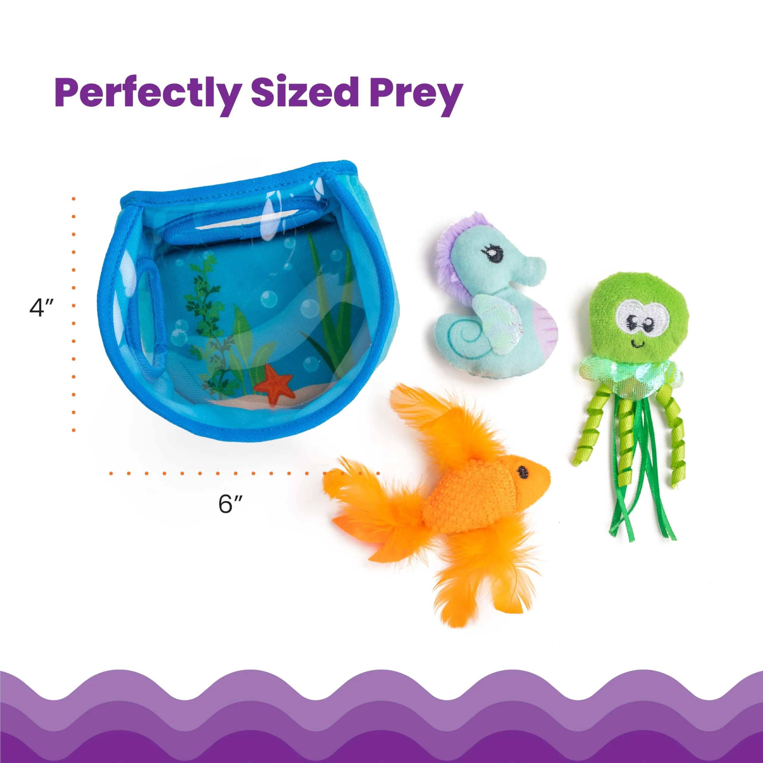 Catstages Hide & Seek Fish Bowl Interactive Cat Puzzle Toy - immagine 5