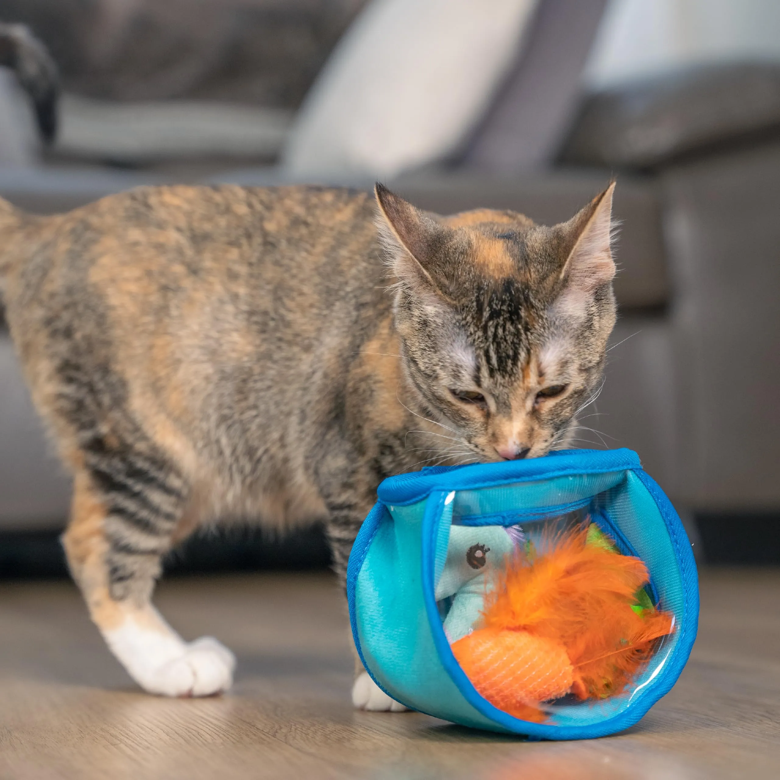 Catstages Hide & Seek Fish Bowl Interactive Cat Puzzle Toy - immagine 8