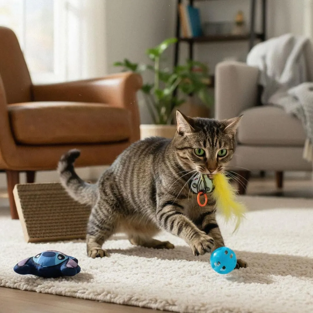 CERDA LIFE'S LITTLE MOMENTS Giochi per Gatti con Catnip Stitch 4 pz - immagine 6