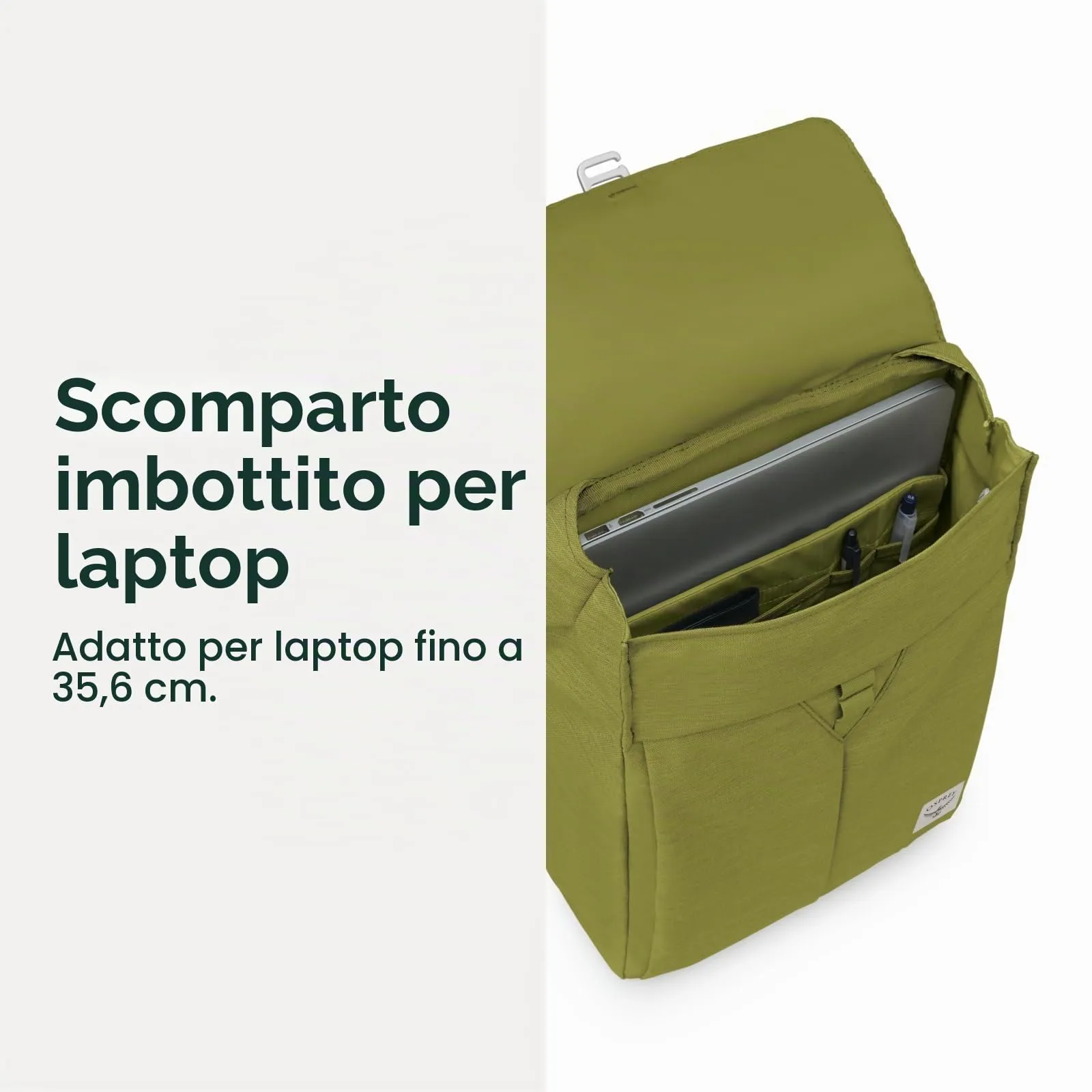 Osprey Arcane Flap Pack - Lifestyle urbano quotidiano - Tessuto riciclato - Earl Grey/Sandy Grey Heather O/S - immagine 4