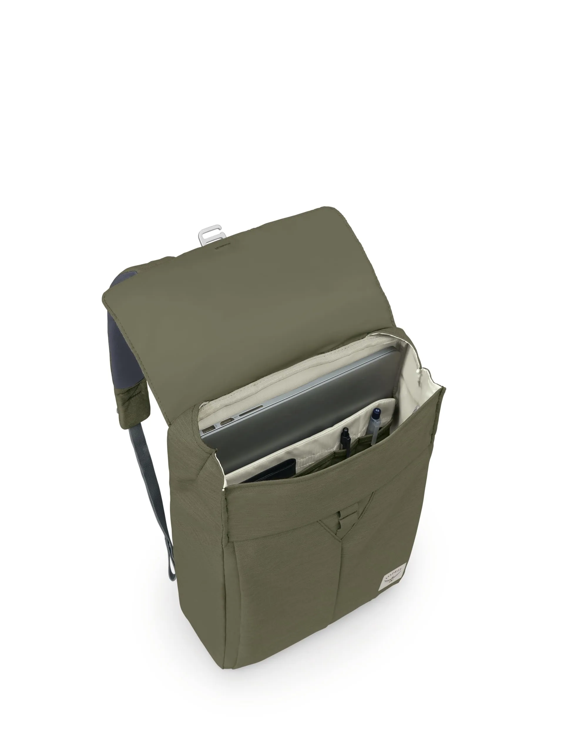 Osprey Arcane Flap Pack - Lifestyle urbano quotidiano - Tessuto riciclato - Earl Grey/Sandy Grey Heather O/S - immagine 6