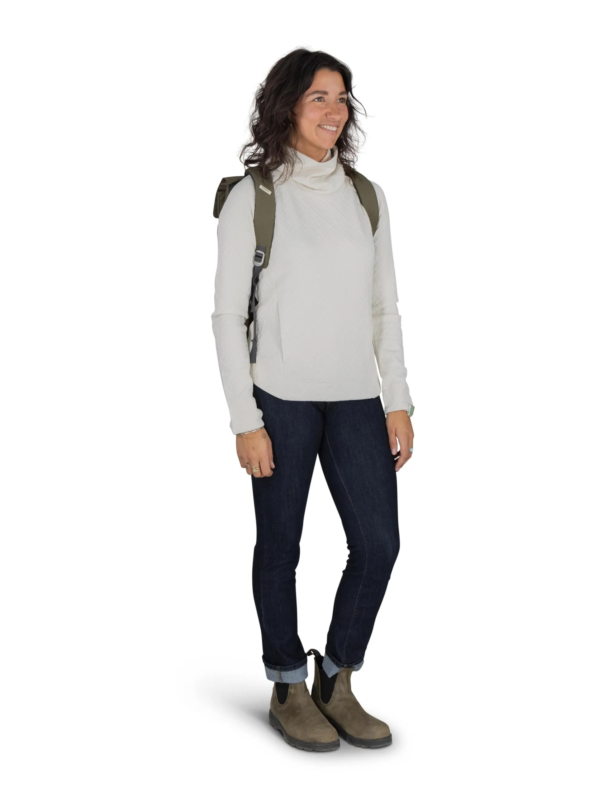 Osprey Arcane Flap Pack - Lifestyle urbano quotidiano - Tessuto riciclato - Earl Grey/Sandy Grey Heather O/S - immagine 7