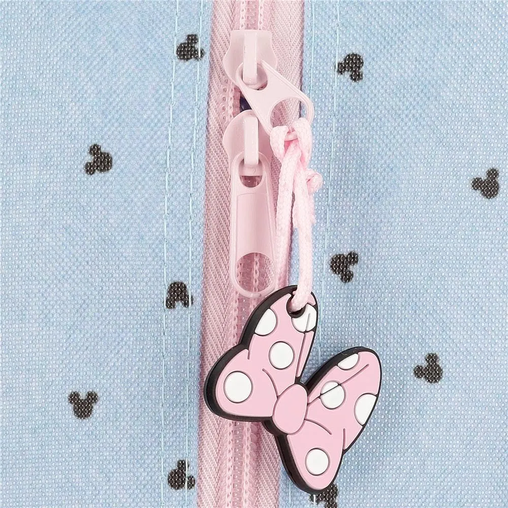 Disney Joumma Bags Minnie American Darling Custodie, tracolla, blu e rosa, organizzare e trasportare le matite e le penne, vari scomparti., blu, Taglia unica, Marsupio - immagine 5