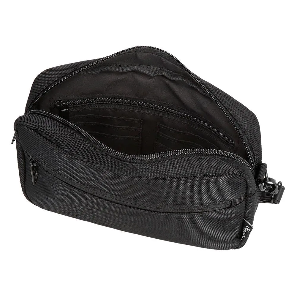 Pepe Jeans Blackmore Borsa a Mano Nero 24,5 x 15 x 6 cm Poliestere con dettagli in pelle sintetica 2,21L by Joumma Bags, Nero, Taglia unica, Borsa a mano - immagine 5