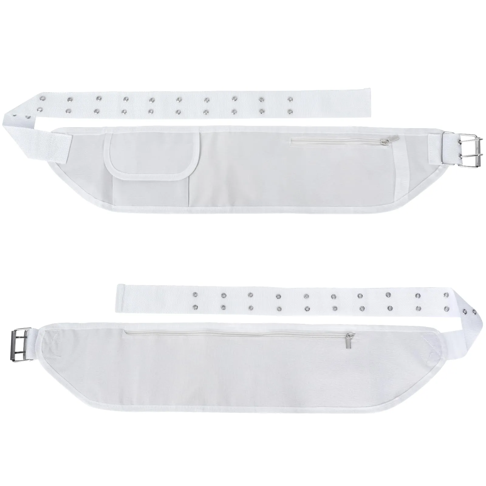 Ihram Cintura da uomo Hajj Umrah – Cintura regolabile Ihram con tasche Hajj Belt Fashion Marsupio Umrah Essentials Free-Size, bianco, Taglia unica, Stile a - immagine 1