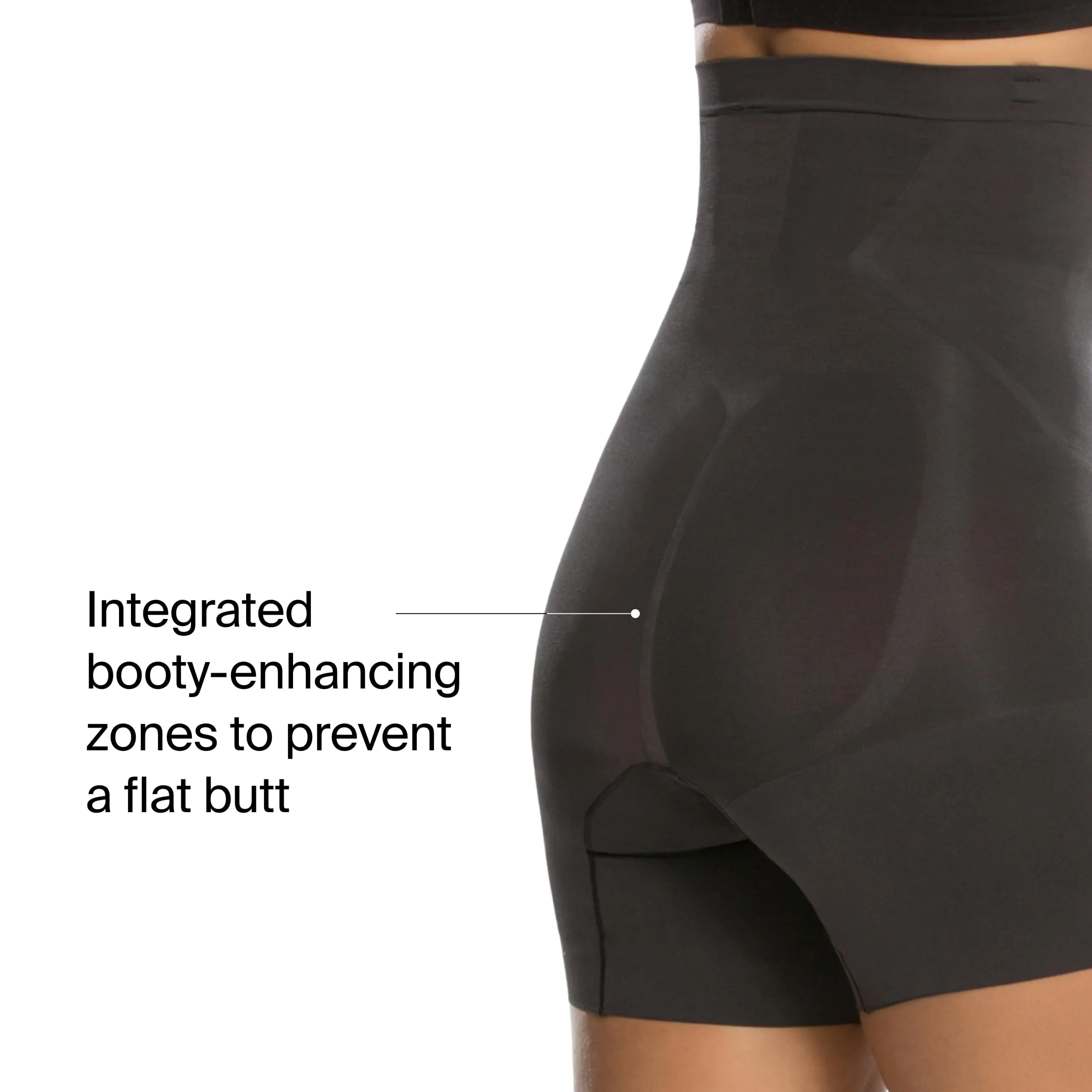 SpanxSculpt OnCore, pantaloncini corti a vita alta a metà coscia, modellanti potenti, modellanti, compressione di livello 4, vestibilità comoda da donna, vestibilità regolare - immagine 4