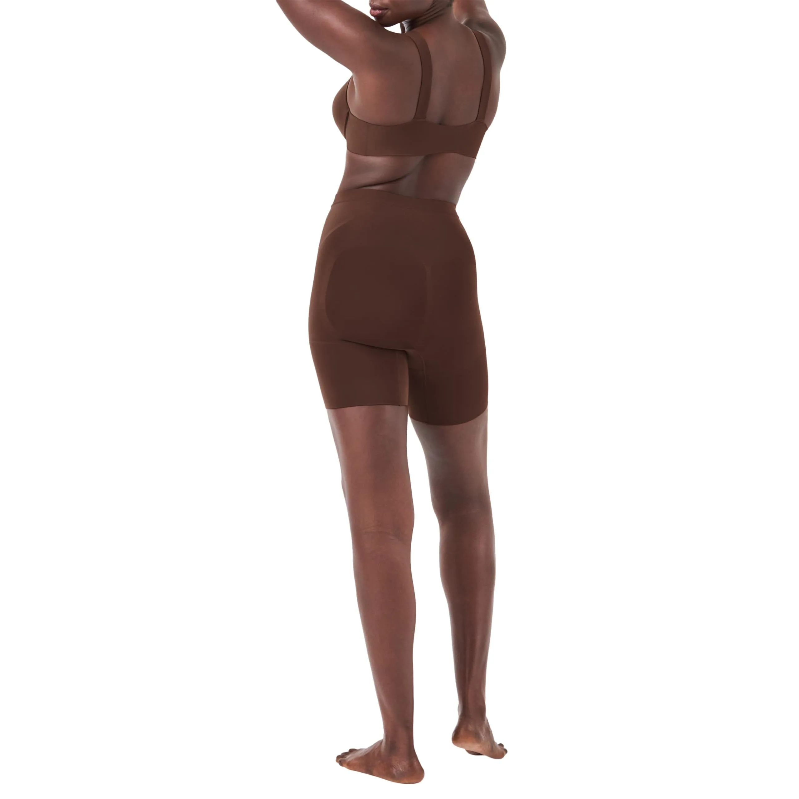 Spanx OnCore Mid-Thigh Short Chestnut Brown SM - immagine 3
