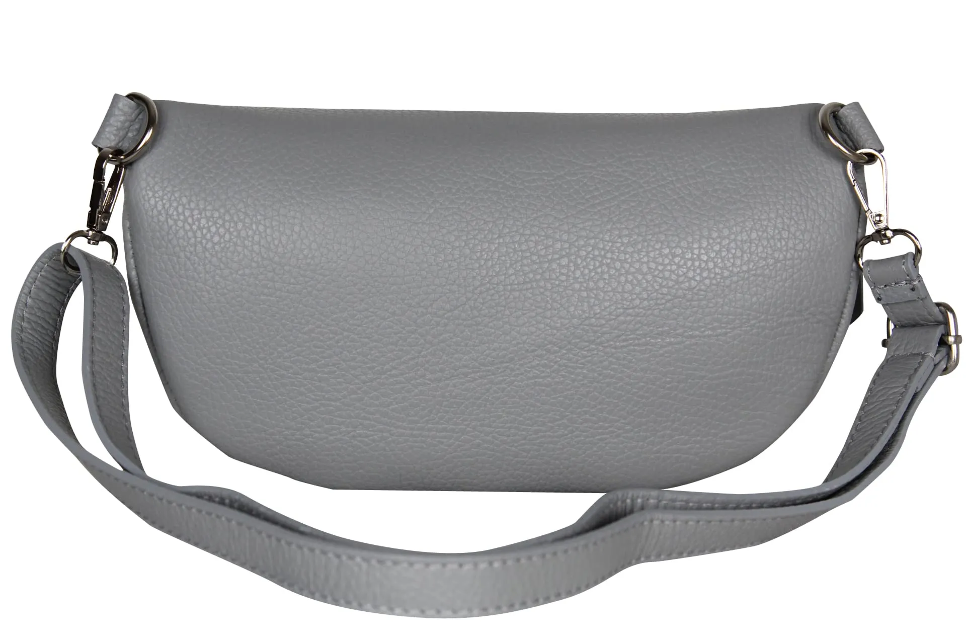 AmbraModa GLX2 - Marsupio unisex piccolo in vera pelle, Tortora chiaro, m, Marsupio marsupio, borsa a tracolla - immagine 3