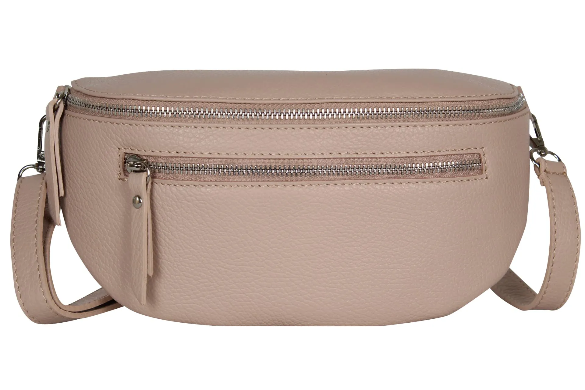 AmbraModa GLX2 - Marsupio unisex piccolo in vera pelle, Nuderosa, m, Marsupio marsupio, borsa a tracolla - immagine 1