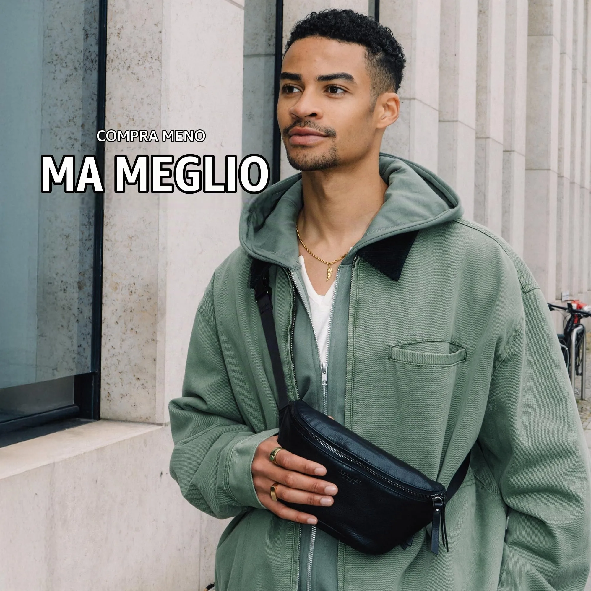 Berliner Bags Marsupio Noah Donna Elegante Uomo Borsa Tracolla Vera Pelle - immagine 9