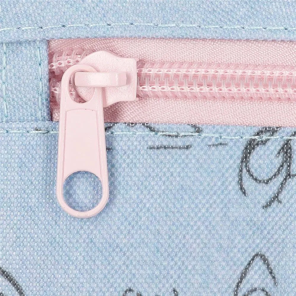 Disney Joumma Bags Minnie American Darling Custodie, tracolla, blu e rosa, organizzare e trasportare le matite e le penne, vari scomparti., blu, Astuccio triplo - immagine 7