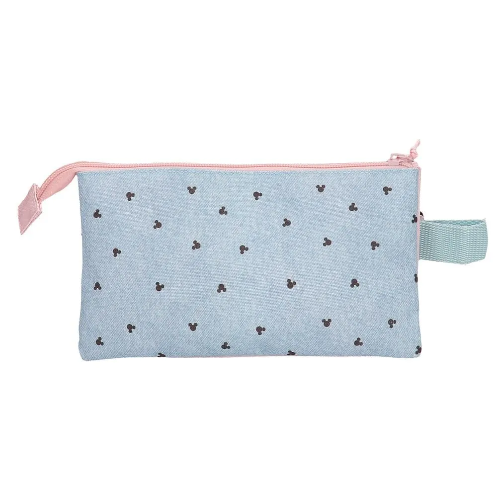 Disney Joumma Bags Minnie American Darling Custodie, tracolla, blu e rosa, organizzare e trasportare le matite e le penne, vari scomparti., blu, Astuccio - immagine 3