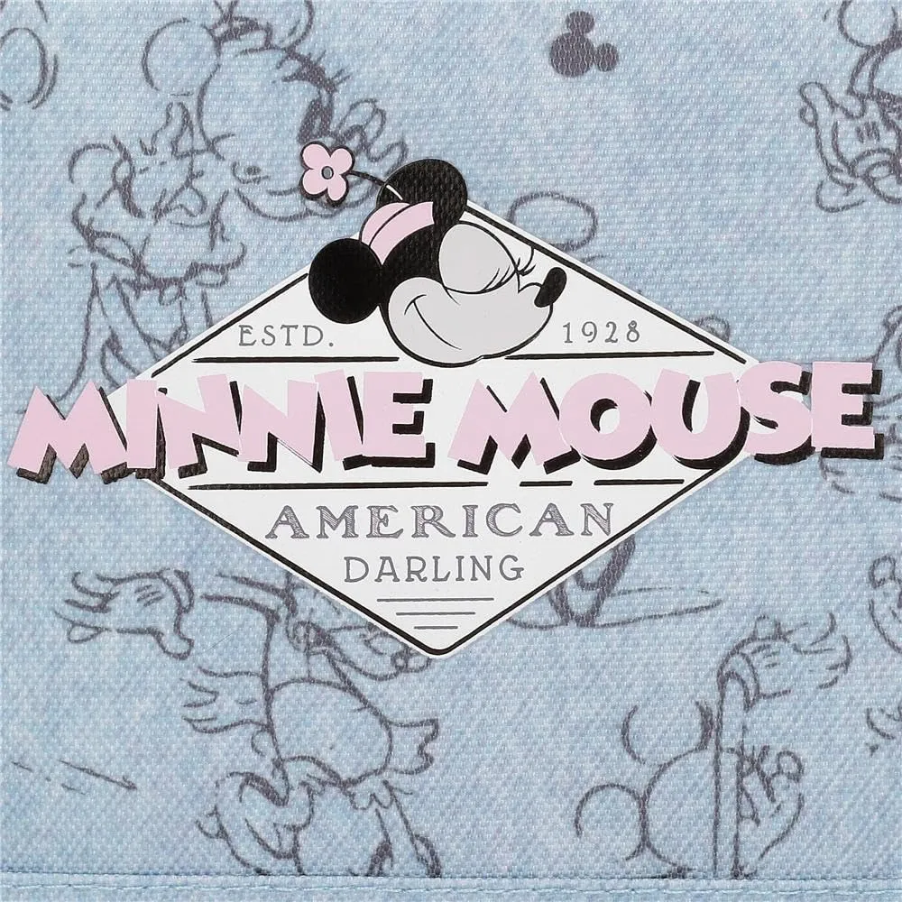 Disney Joumma Bags Minnie American Darling Custodie, tracolla, blu e rosa, organizzare e trasportare le matite e le penne, vari scomparti., blu, Astuccio - immagine 5