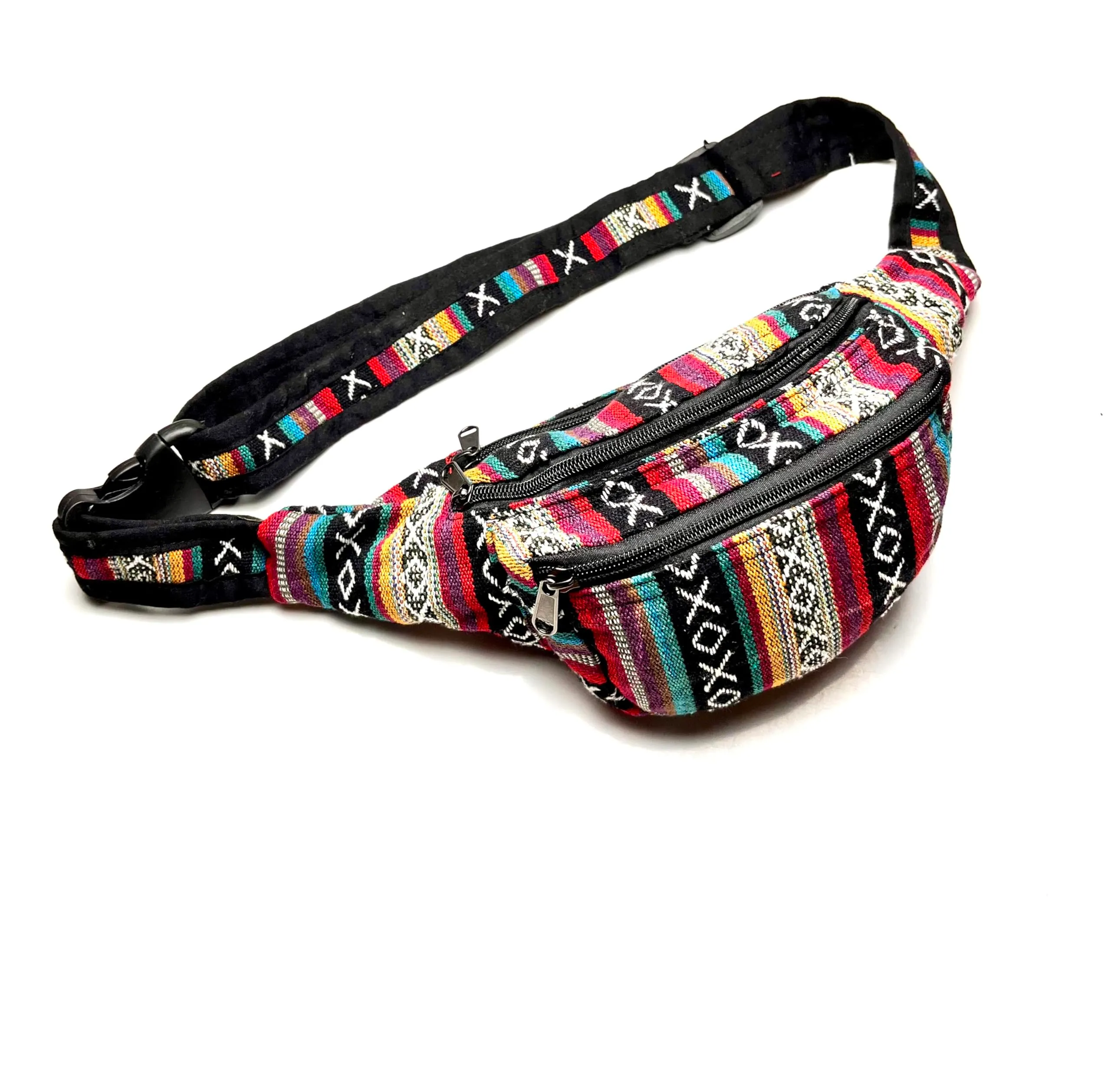Bolsa hippie Nepal, multicolor 12x20cm - immagine 6
