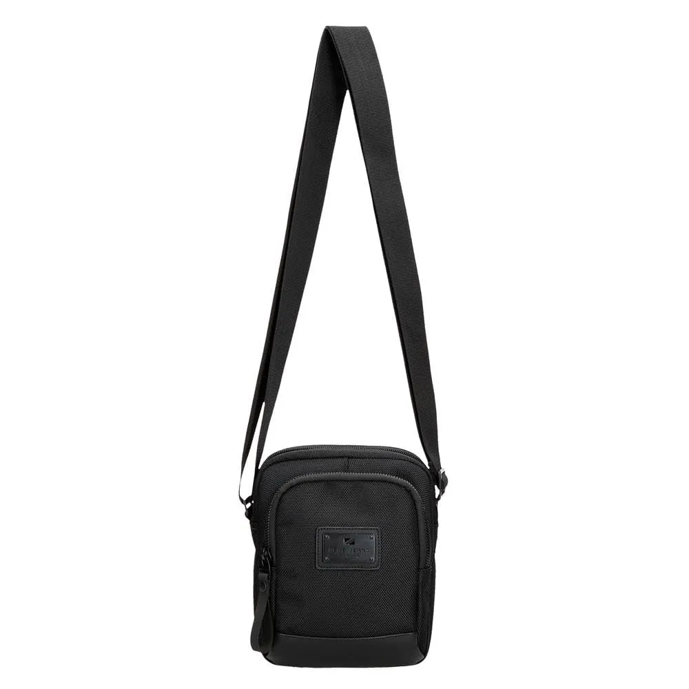 Pepe Jeans Blackmore Borsa a tracolla piccola nera 15 x 19,5 x 6 cm Poliestere con dettagli in pelle sintetica 1,76 L by Joumma Bags, Nero, Taglia unica, Borsa a tracolla piccola - immagine 8