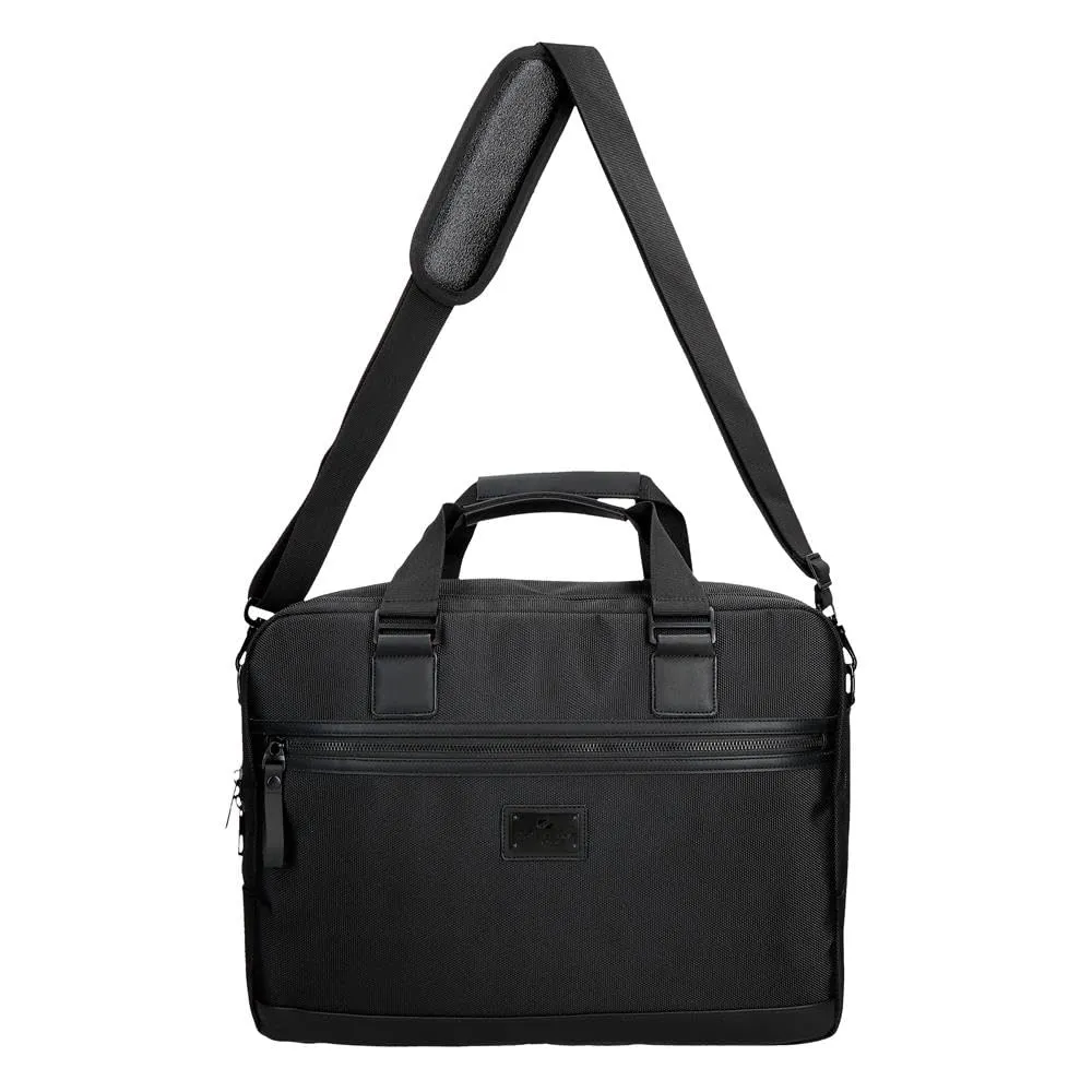 Pepe Jeans Blackmore Carteron per portatile da 15,6 pollici, nero, 40 x 30 x 11 cm poliestere con dettagli in pelle sintetica 13,2 l by Joumma Bags, Nero, Taglia unica, Carteron per portatile - immagine 10
