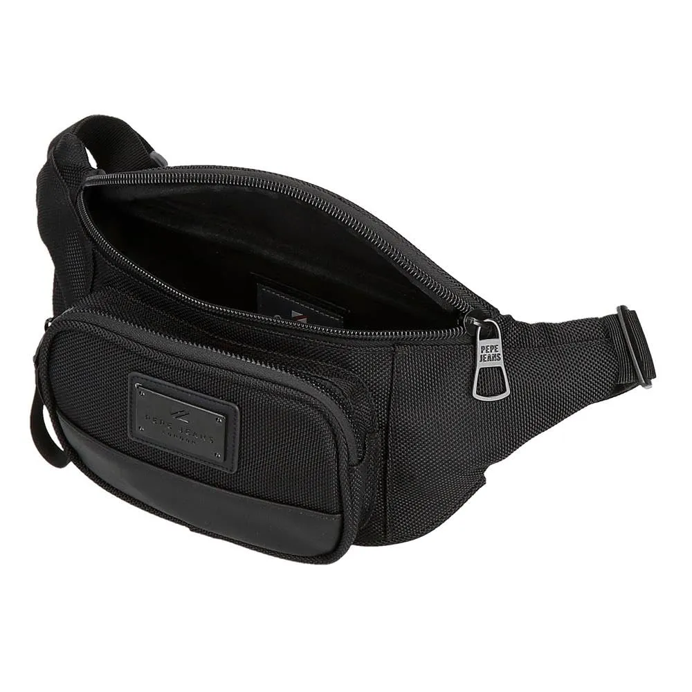 Pepe Jeans Blackmore Marsupio nero 30 x 13 x 5 cm Poliestere con dettagli in pelle sintetica 2,03 L by Joumma Bags, Nero, Taglia unica, Marsupio - immagine 4