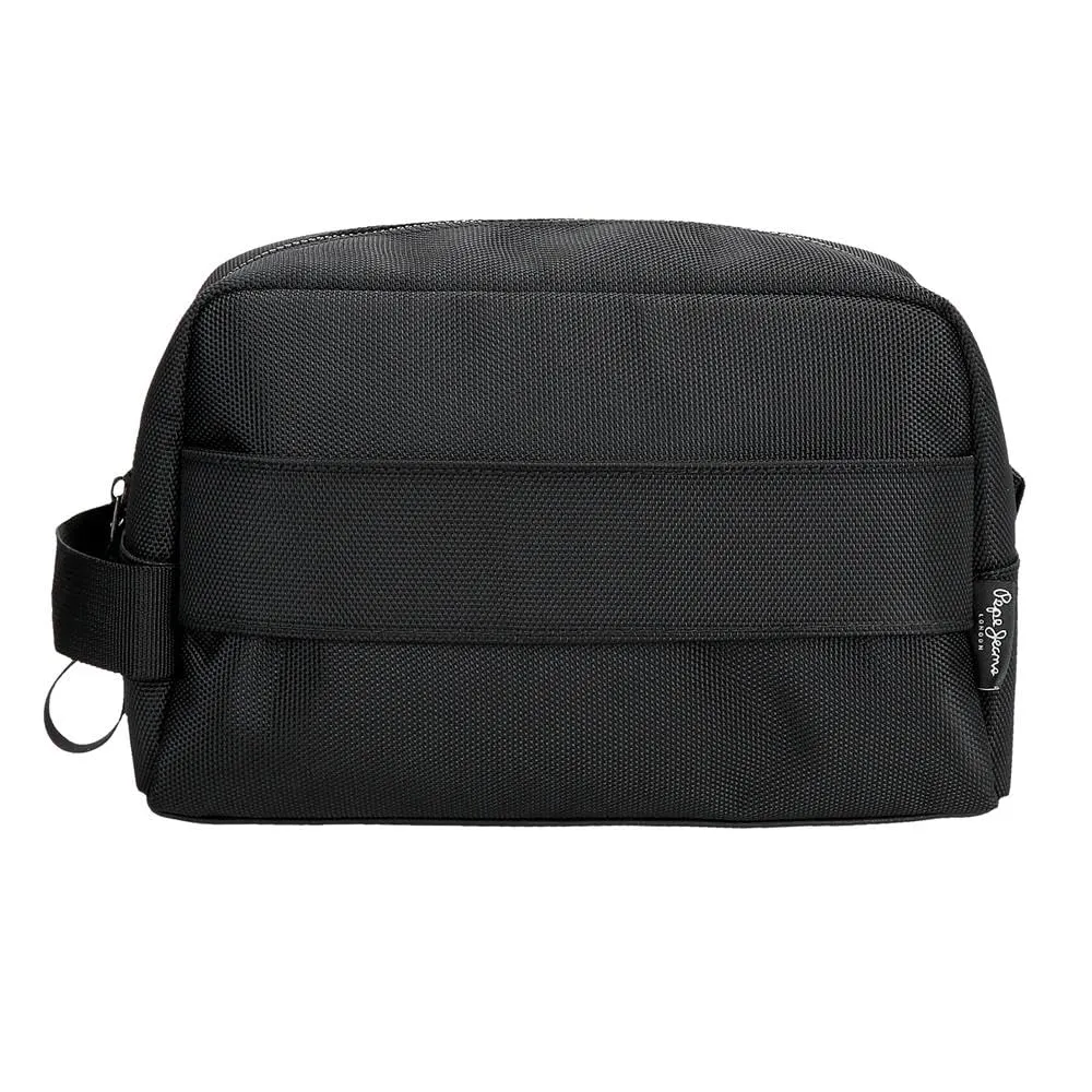 Pepe Jeans Blackmore Nececer Adattabile Nero 25 x 15 x 12 cm Poliestere con dettagli in pelle sintetica 4,5 L by Joumma Bags, Nero, Taglia unica, Necessità adattabile - immagine 3