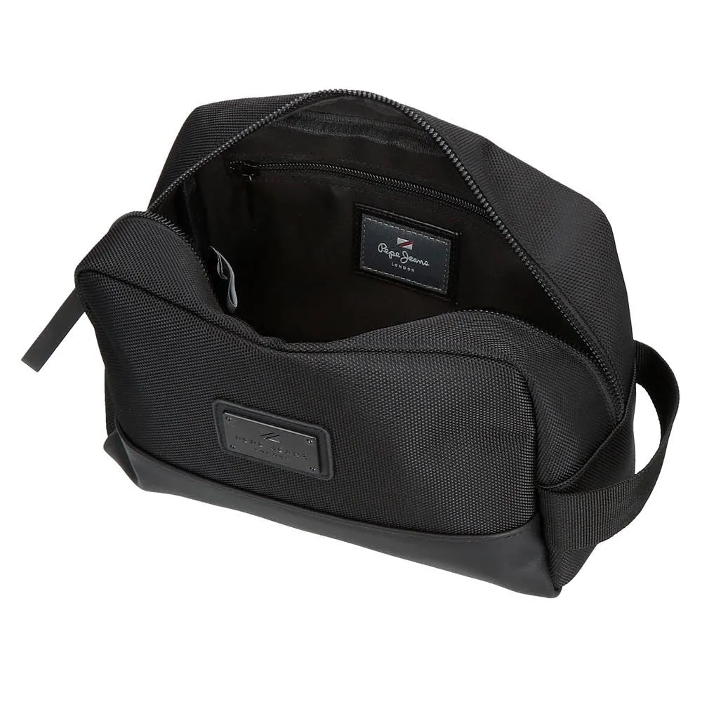 Pepe Jeans Blackmore Nececer Adattabile Nero 25 x 15 x 12 cm Poliestere con dettagli in pelle sintetica 4,5 L by Joumma Bags, Nero, Taglia unica, Necessità adattabile - immagine 4