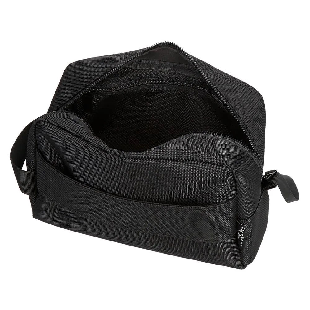 Pepe Jeans Blackmore Nececer Adattabile Nero 25 x 15 x 12 cm Poliestere con dettagli in pelle sintetica 4,5 L by Joumma Bags, Nero, Taglia unica, Necessità adattabile - immagine 5