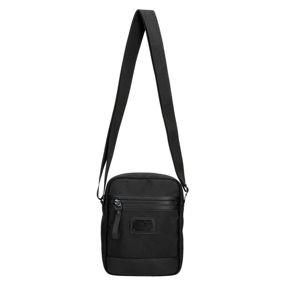 Pepe Jeans Blackmore Borsa a tracolla media nera 17 x 22 x 7,5 cm Poliestere con dettagli in pelle sintetica 1,16 L by Joumma Bags, Nero, Taglia unica, Tracolla media - immagine 8