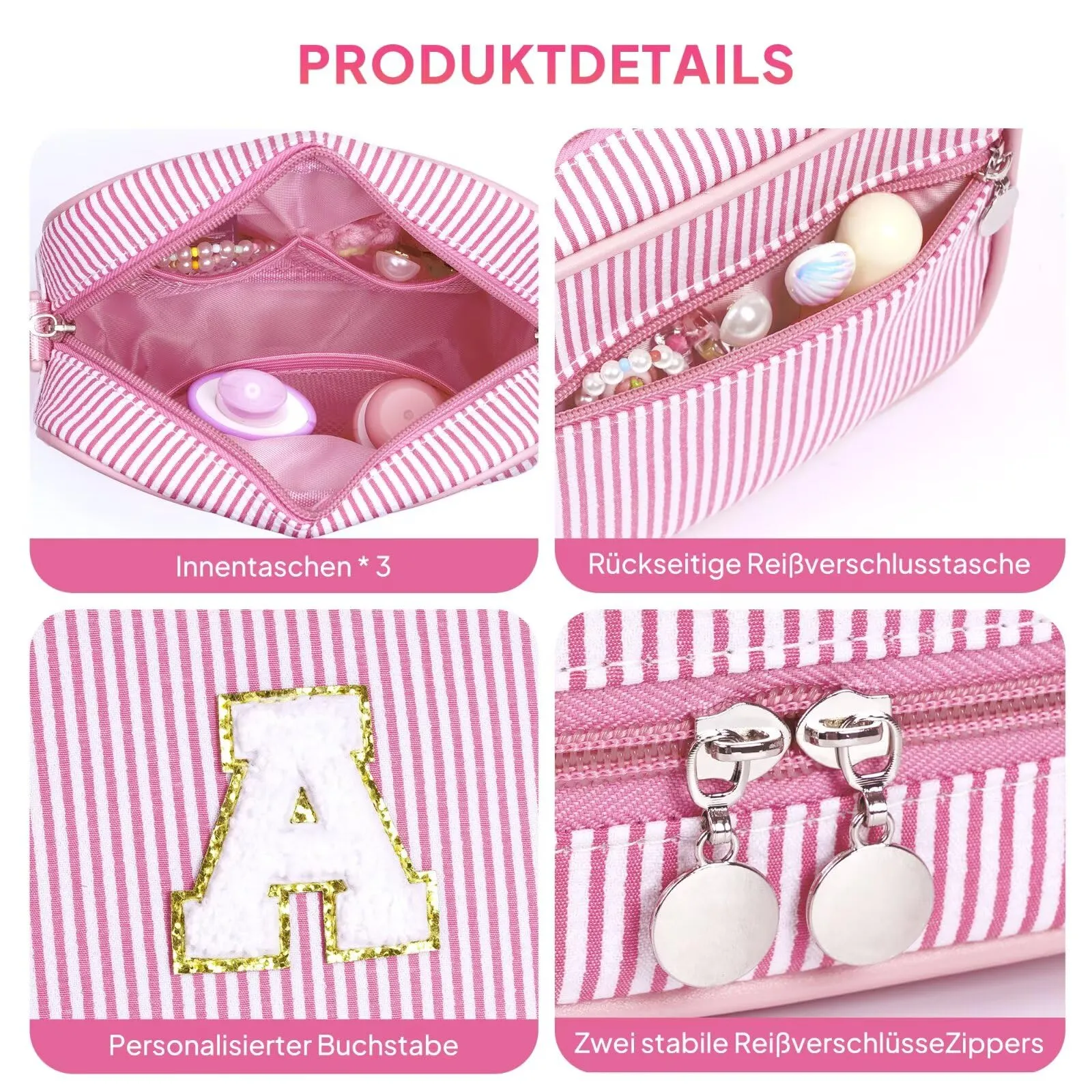 YOOLIFE Borsa a tracolla per bambina, borsa da cintura, borsa da cintura, borsa - regali per ragazze e bambini, Colore: rosa., C - immagine 6