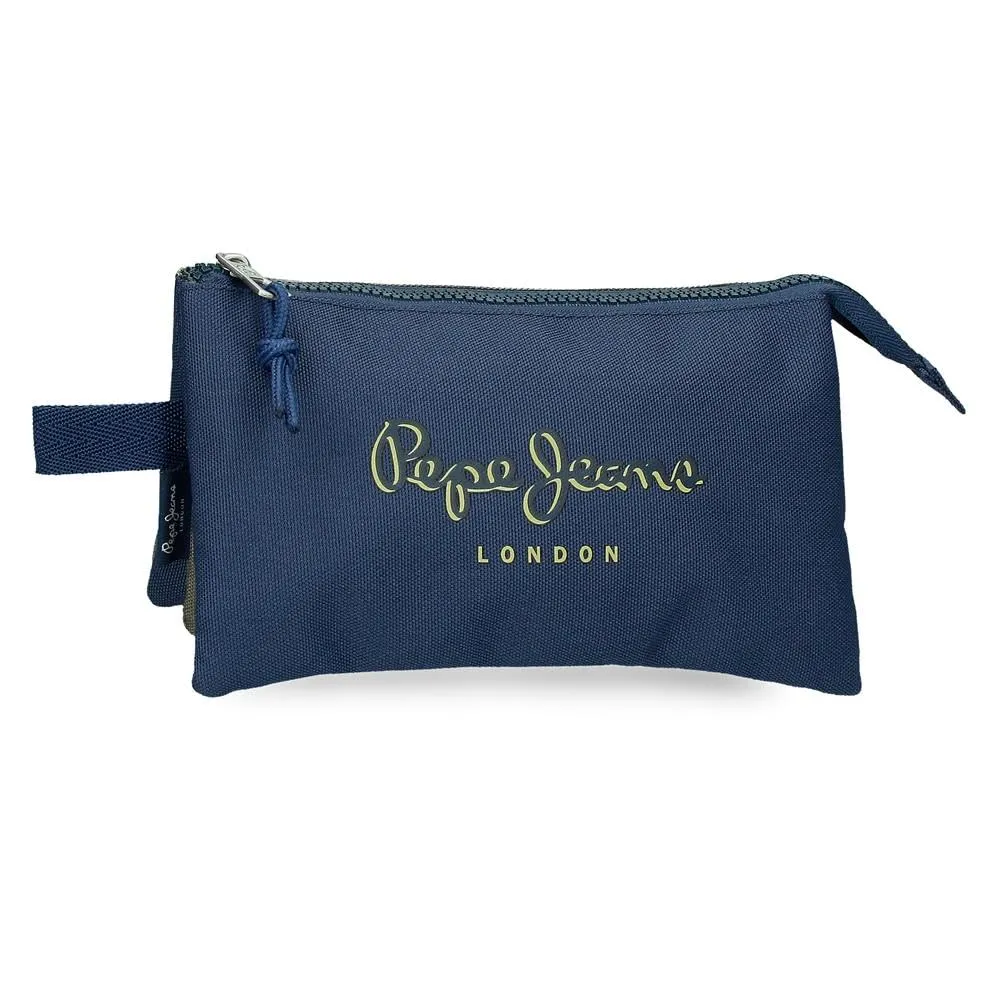 Pepe Jeans Arwyn Estuche Triple Marino 22x12x5 cm Poliestere 1,32L di Joumma Bags - immagine 1