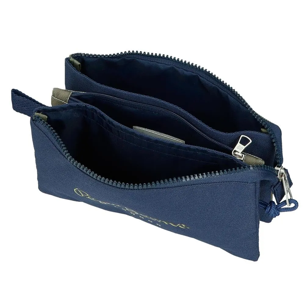 Pepe Jeans Arwyn Estuche Triple Marino 22x12x5 cm Poliestere 1,32L di Joumma Bags - immagine 4
