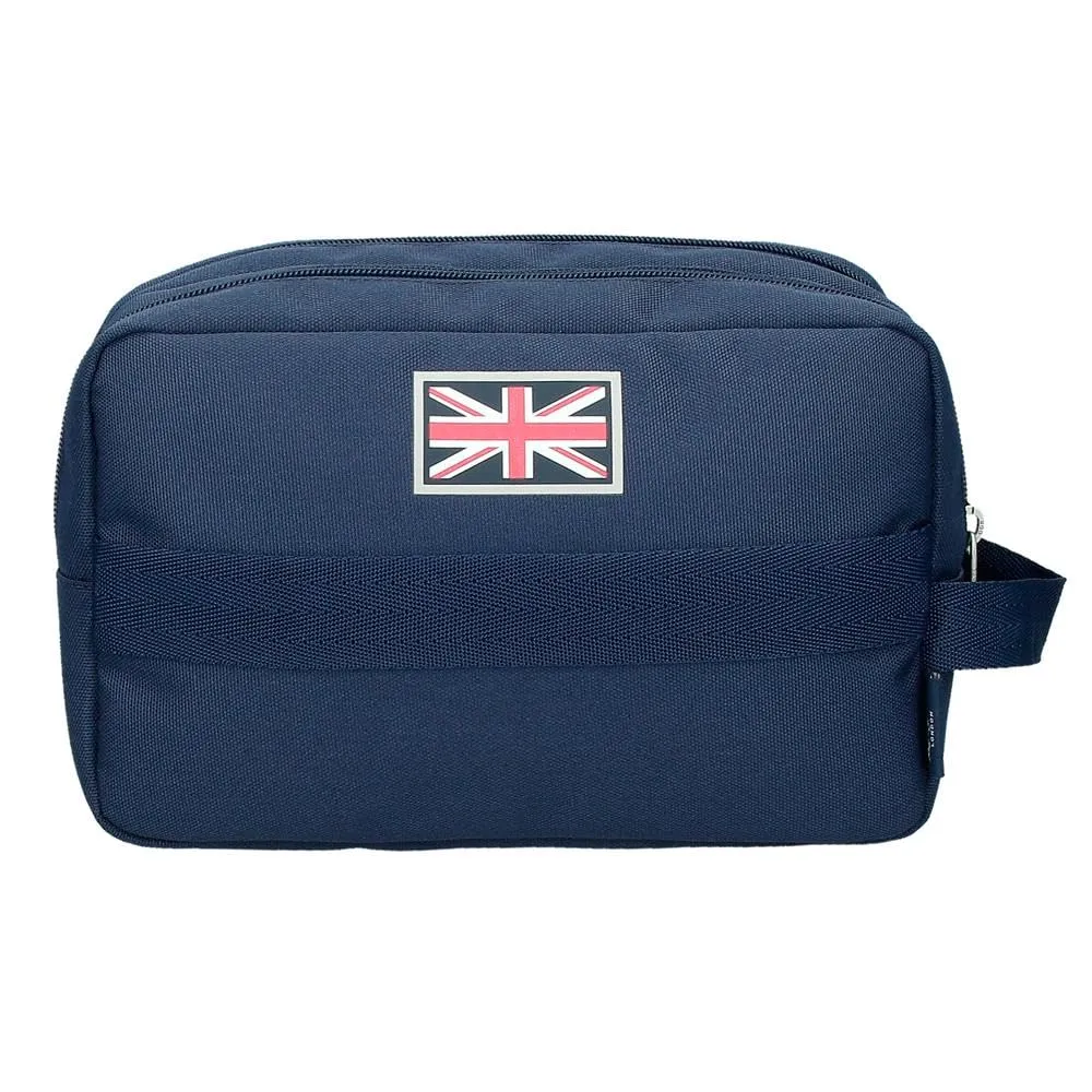 Pepe Jeans Arwyn Neceser Dos Compartimentos Adaptable Marino 26x16x12 cm Poliestere 4,99L di Joumma Bags - immagine 3