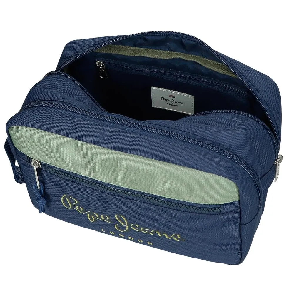 Pepe Jeans Arwyn Neceser Dos Compartimentos Adaptable Marino 26x16x12 cm Poliestere 4,99L di Joumma Bags - immagine 4