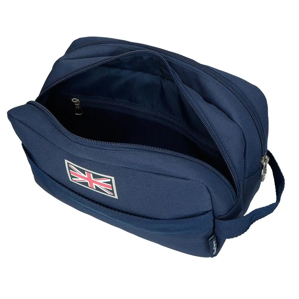 Pepe Jeans Arwyn Neceser Dos Compartimentos Adaptable Marino 26x16x12 cm Poliestere 4,99L di Joumma Bags - immagine 5