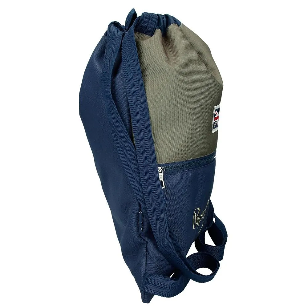 Pepe Jeans Arwyn Blu Navy Zaino con Zip 35x46x1 cm Poliestere 1.61L di Joumma Bags - immagine 2